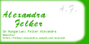 alexandra felker business card